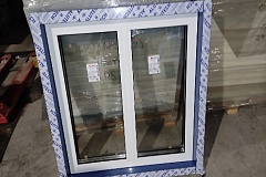 Испытания конструкции: встроенный дверной блок и витраж из алюминиевого профиля (Протокол №302/Ис)